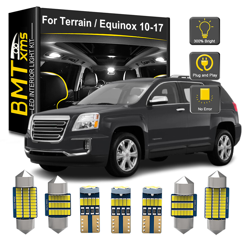 14X White LED Light Interior Dome Map Bulb for 2010-2017 GMC Terrain Equinox