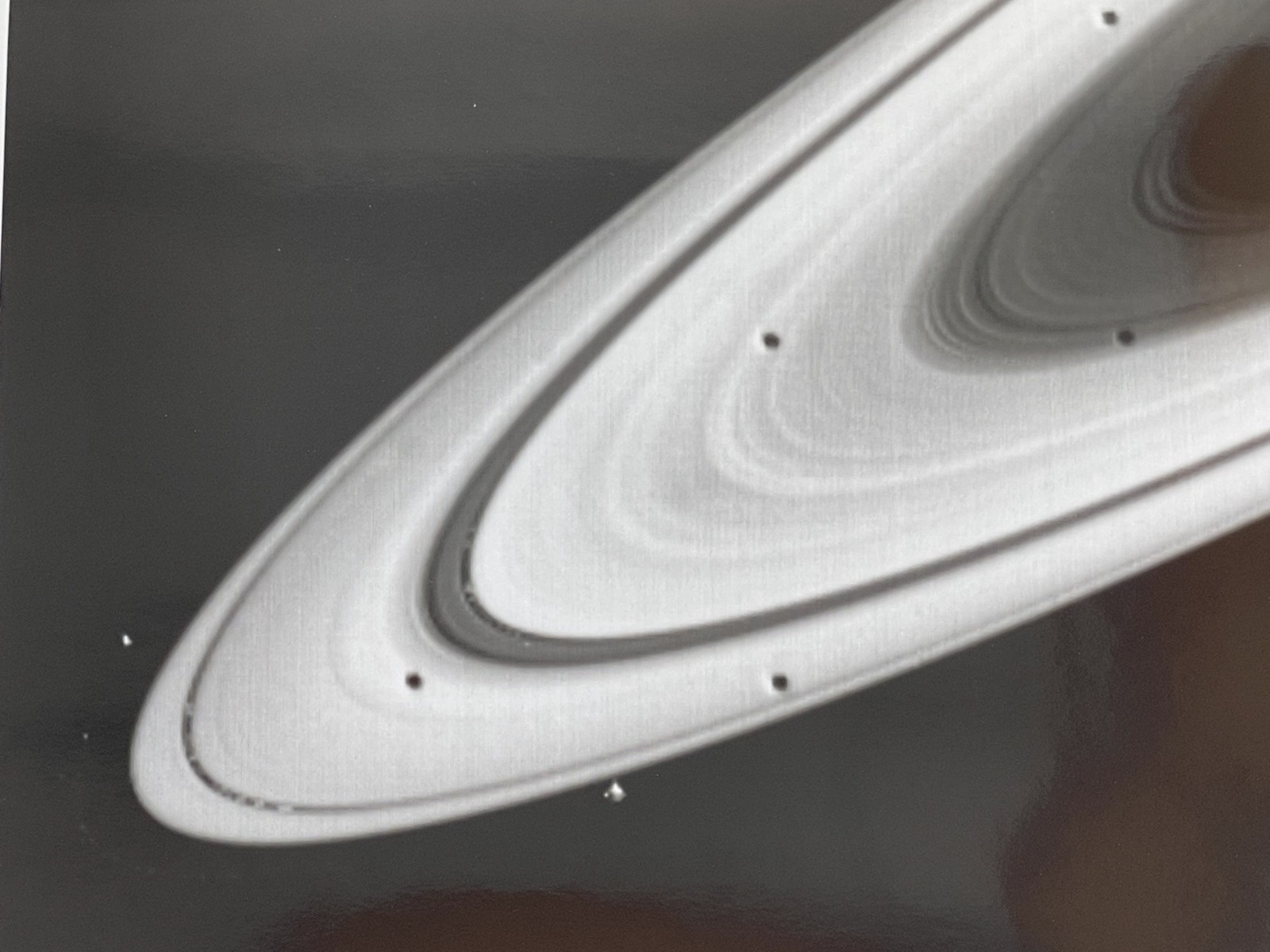 NASA SPACE PHOTO SATURN VOYAGER  JPL KODAK PAPER TYPE 1