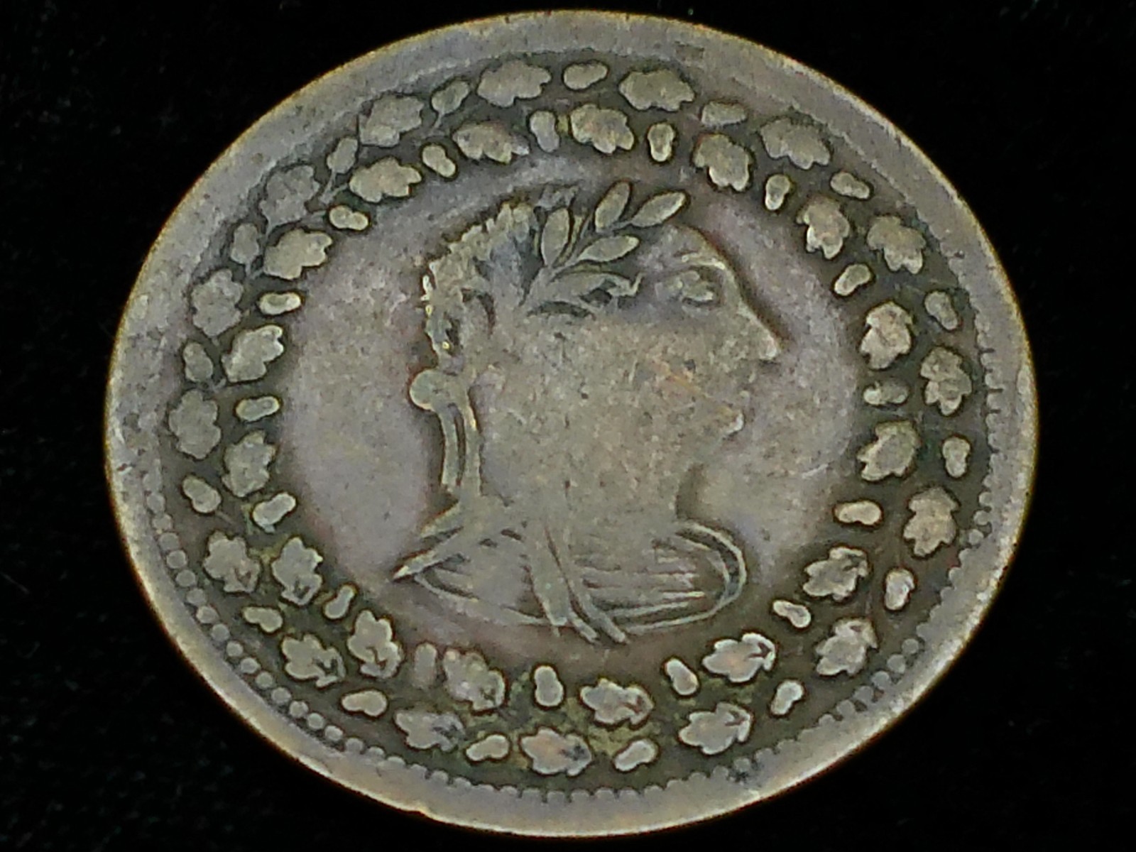 Scarce 1812 Tiffin / Halliday 1/2 Penny Copper - Canada