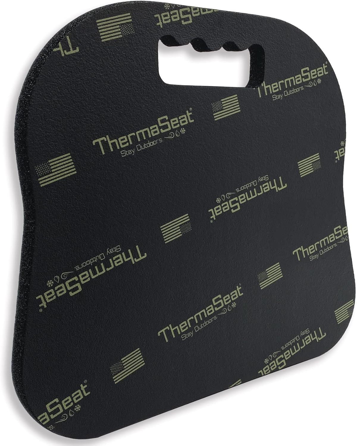 Therm-A-SEAT Sport Cushion Stadium Seat Pad, Black 13"x14"x.75"