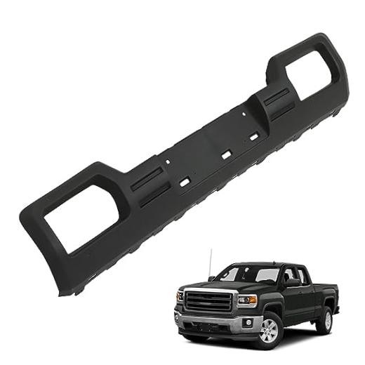 Black Front Bumper Valance Panel Plastic Replacement for 2014-2015 Sierra