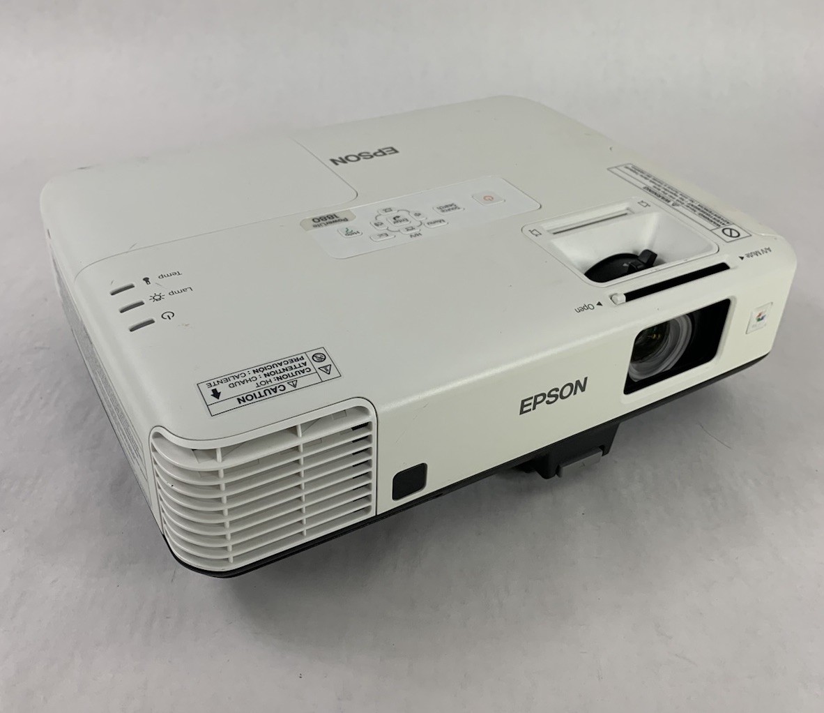 Epson H451A PowerLite 1880 Projector 71 Lamp Hours No Remote - Missing Slider