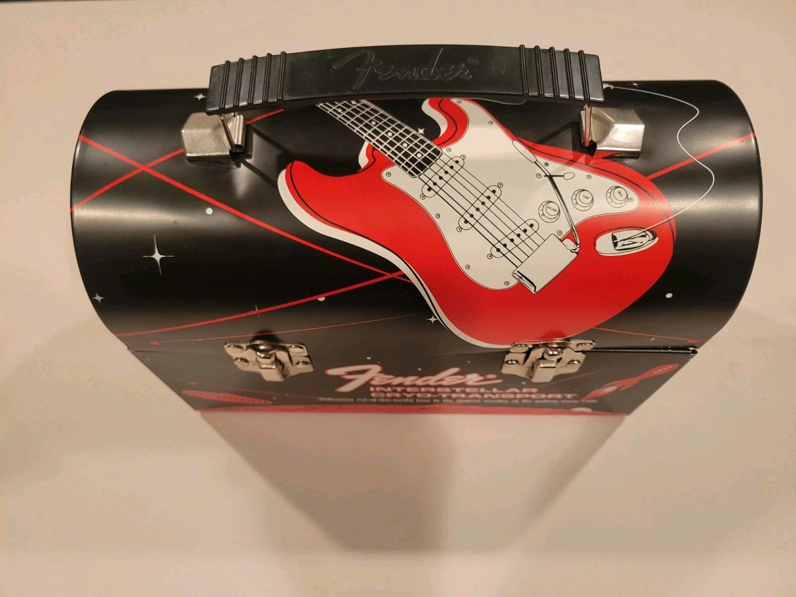 Fender Used Interstellar Cryo-Transport Guitar Themed Metal Lunch Box No Thermos