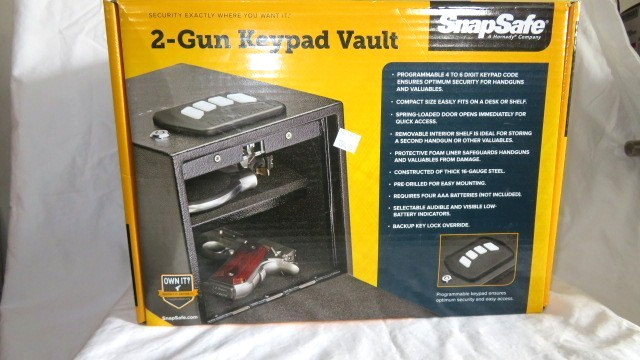 SnapSafe 75430 Two-Gun Keypad Vault Safe NIB