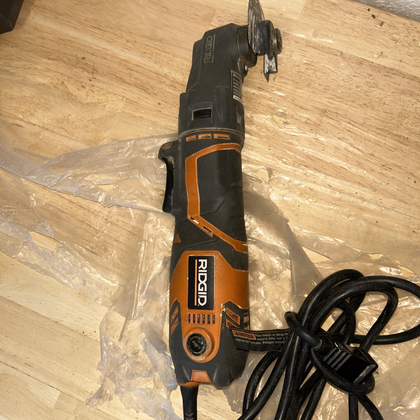 Ridgid R2850 Corded Oscillating Multi-Tool _ USED _ Includes Holding Case