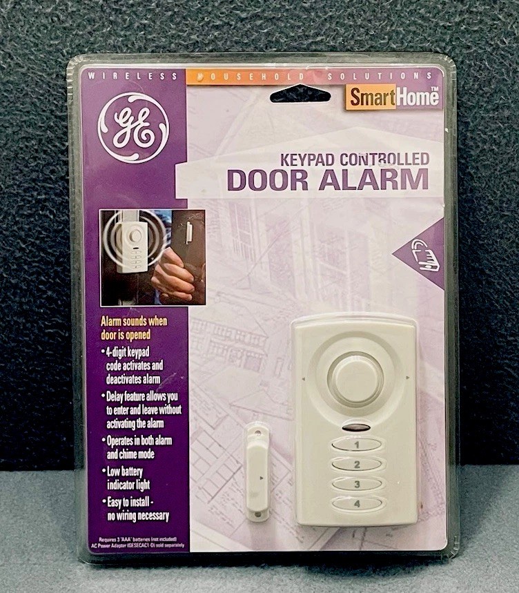 GE SmartHome Wireless Keypad Controlled Door Alarm New Sealed