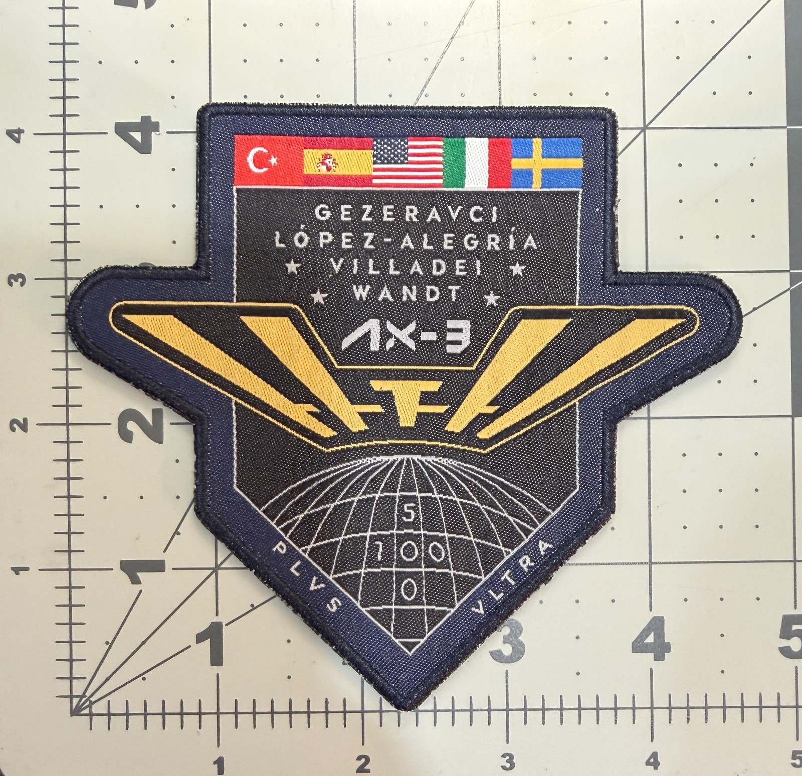 Axiom AX-3 Crew Patch - 4 1/4" - SpaceX Dragon NASA ISS