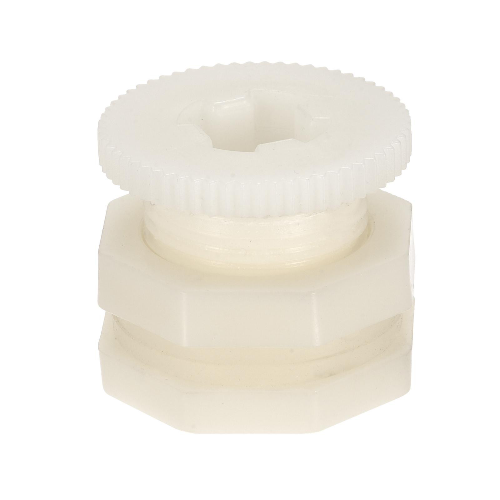 1 Set ABS Bulkhead Tank Adapter with PVC Plug Fitting G1/2 Threaded Rain Bucket