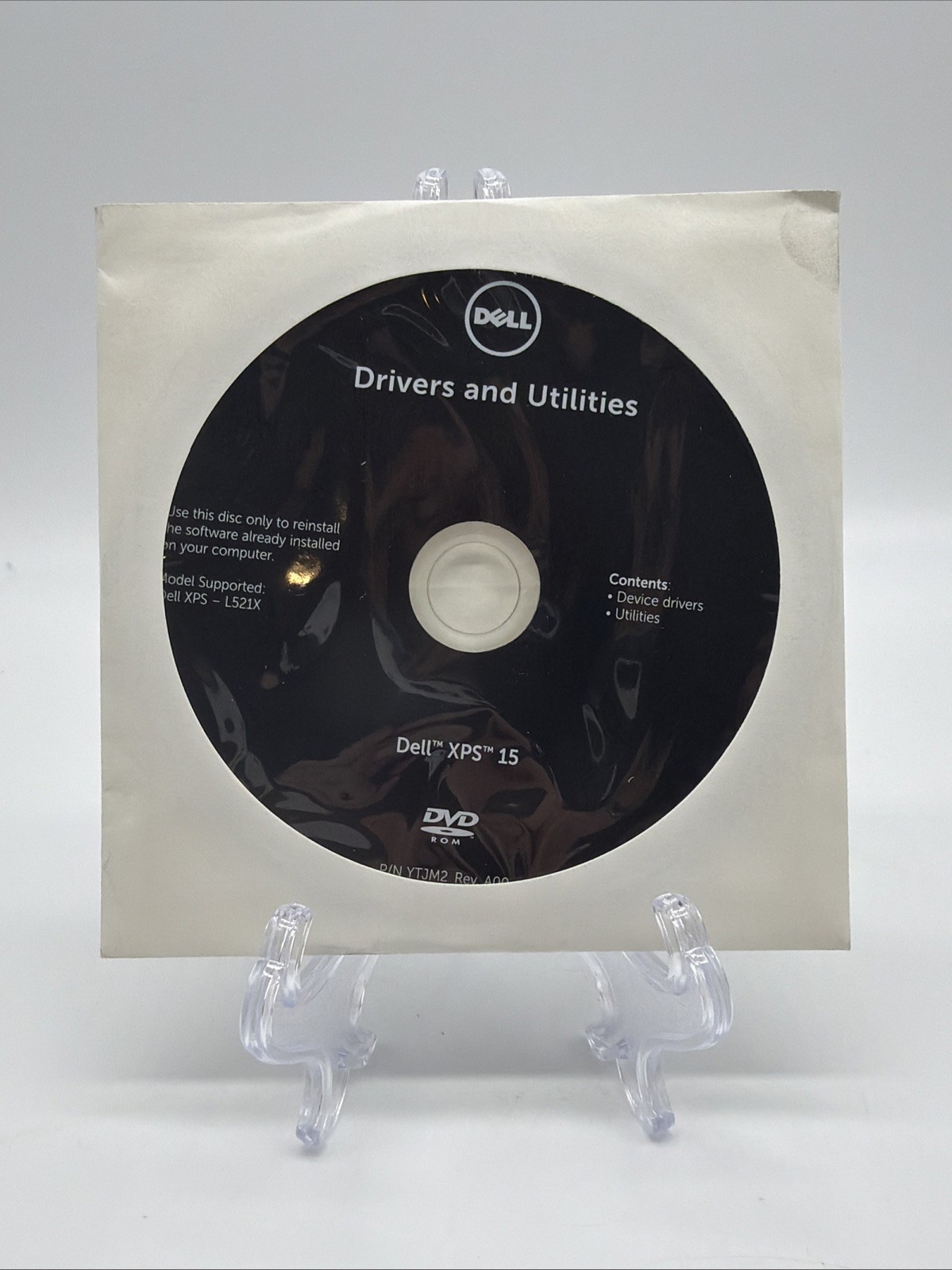 DELL Drivers & Utilities Disc for XPS 15 L521X Software Reinstall New