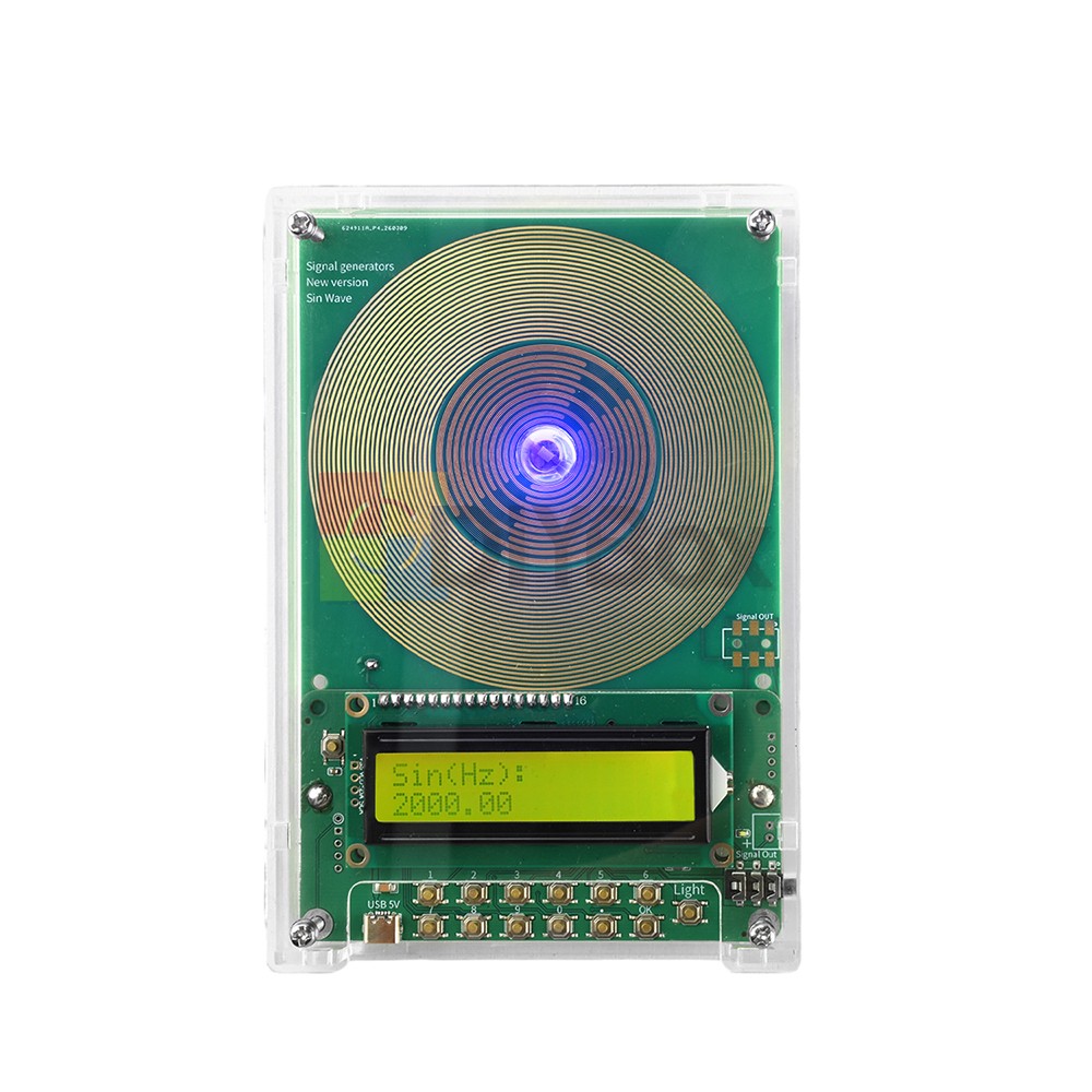 0.1–299,999kHz Adjustable Frequency Sine wave Schumann Wave Generator Set Type-C