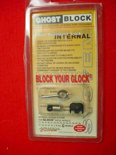 Amadini Custom- Ghost Black- Child Resistant Lock for Glock C models- New