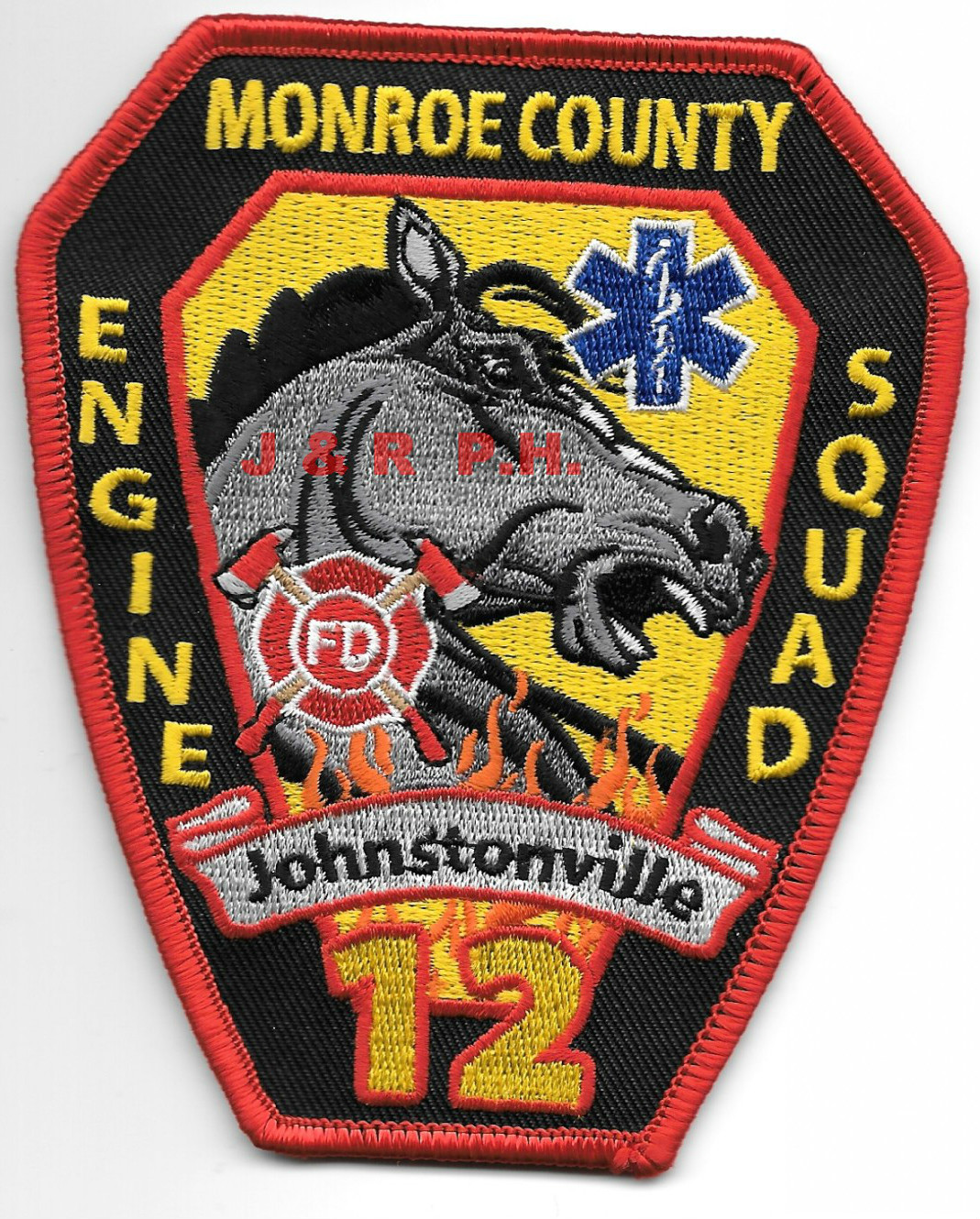 Johnstonville Sta.-12 / Monroe County, Georgia  (3.75" X 4.5" size) fire patch