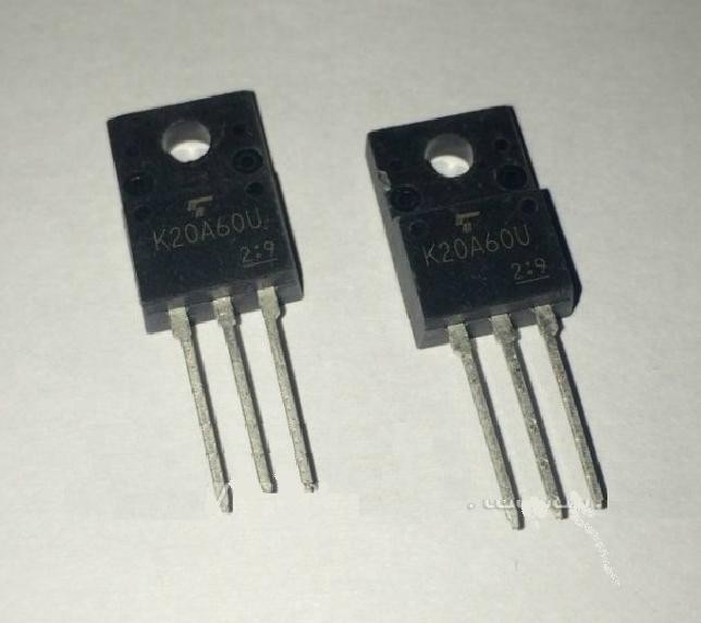 2PCS TK20A60U TK20A60 K20A60U MOSFET N-Ch 20A 500V TO-220F TOS New
