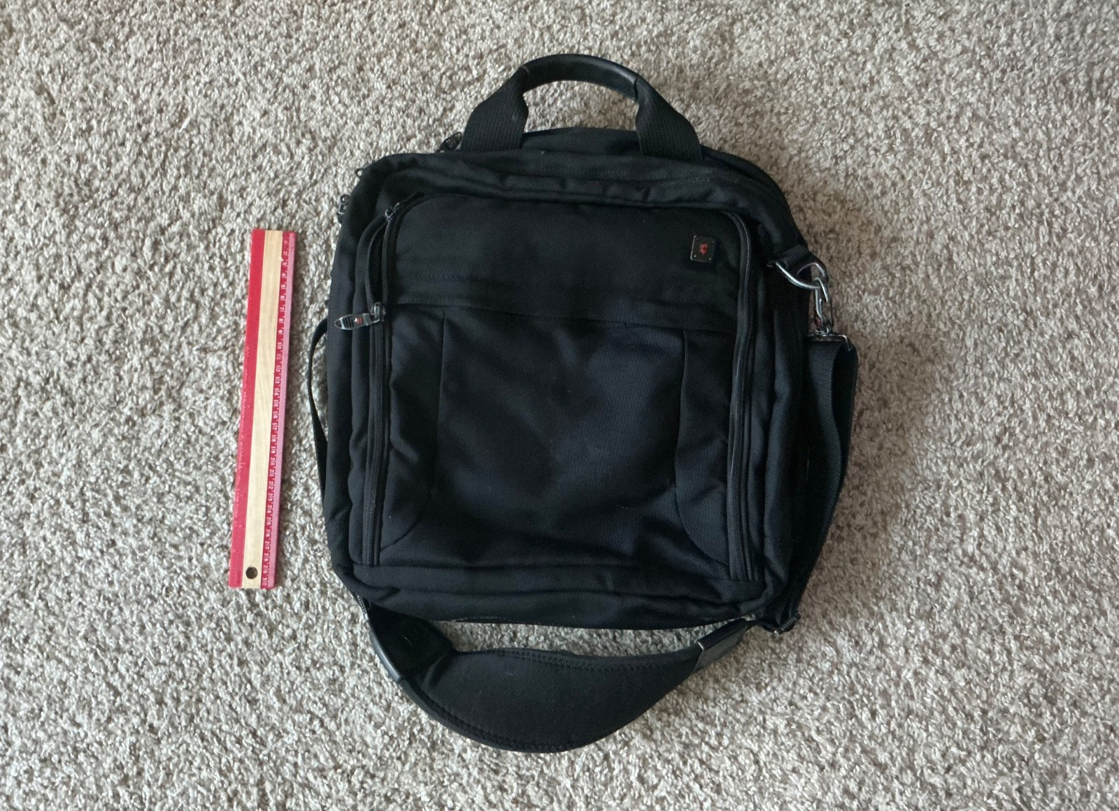 SwissGear Black Laptop Computer Messenger Briefcase Bag Shoulder Strap Business