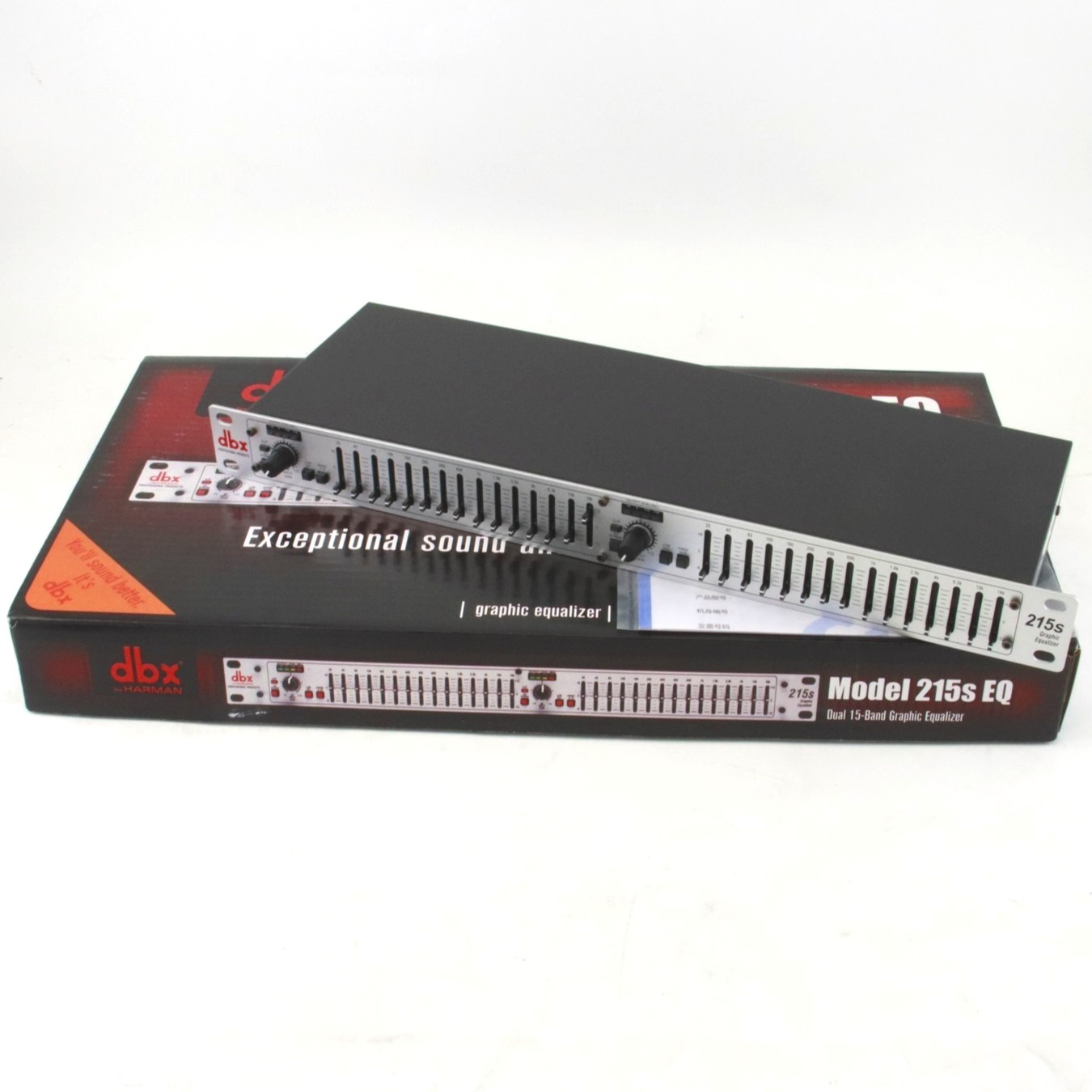 DBX 215S 15-Band Dual Channel Graphic Equalizer Switchable ±6 or ±15 dB Stock US