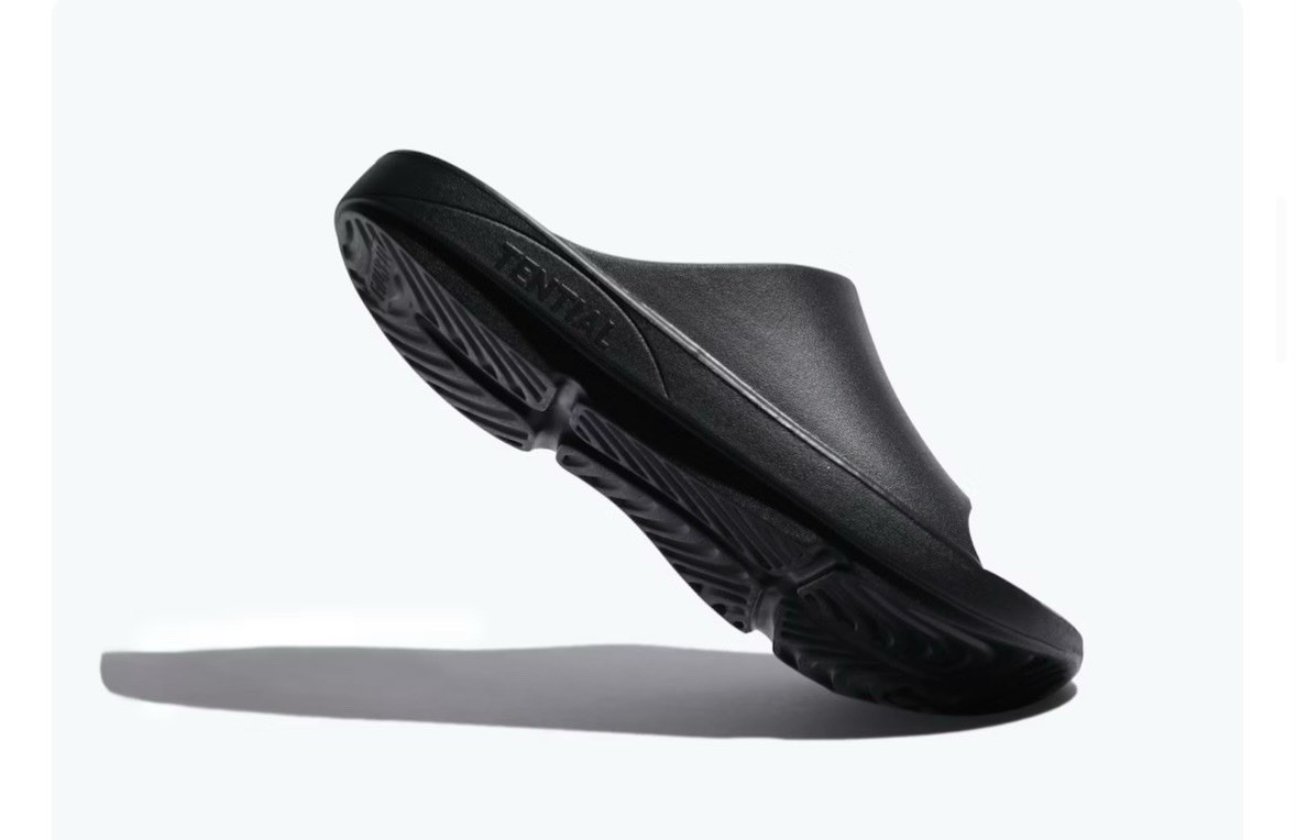 TENTAL Recovery Sandal Slide Black Men's L 26.0 - 26.5cm