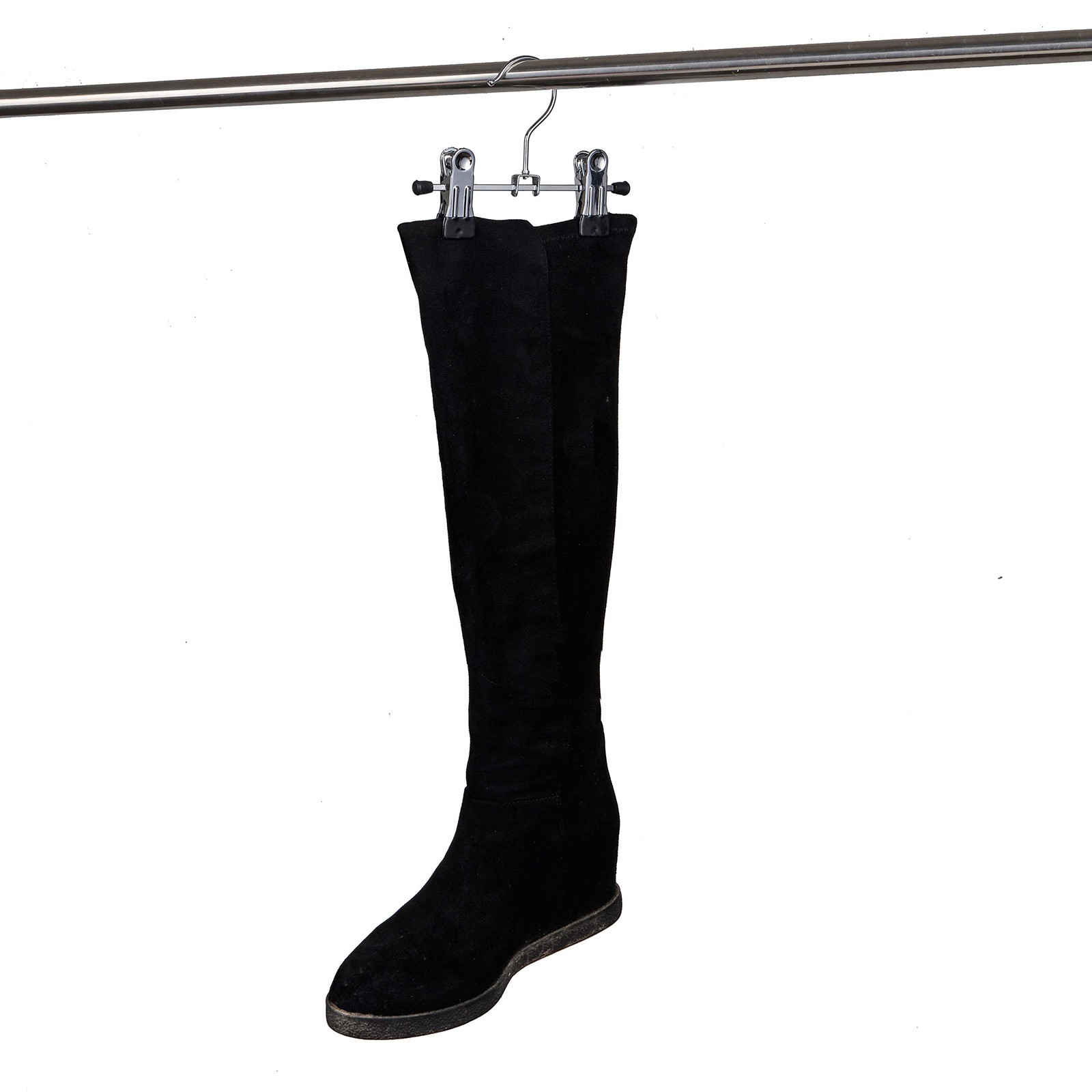 20 Pack 6" Metal Boots Hangers with 2 Adjustable Clips, Portable Multifunctio...