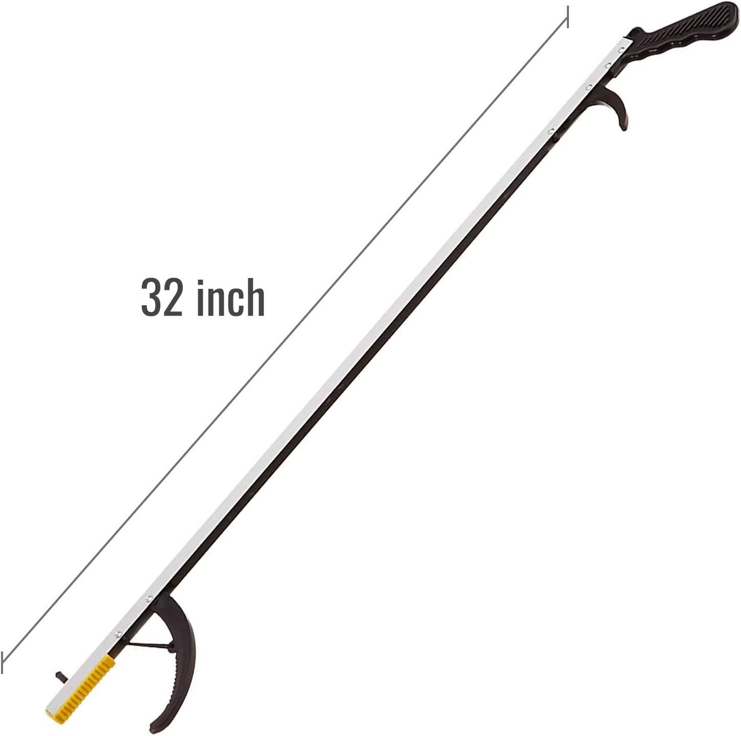 Magnetic Pick Up Hand Stick Trash Hook Arm Tool 32" Object Grabber Reacher Grip