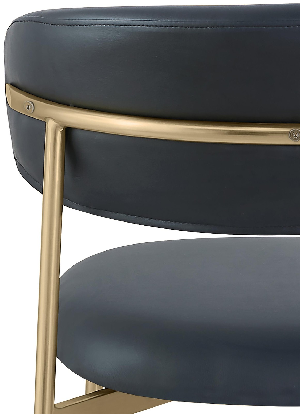 Meridian Furniture Lupita Black Vegan Leather Dining Chair (Set of 2)