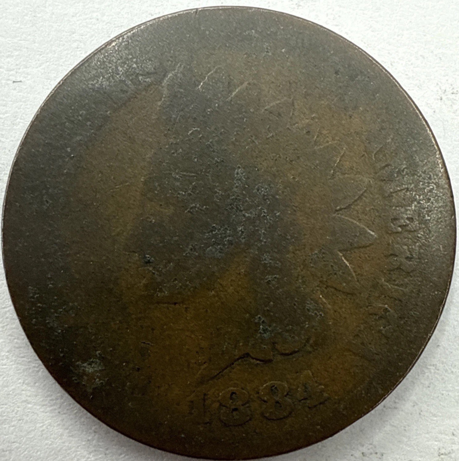 1884 Indian Head Cent Exact Coin Imaged #IND2232