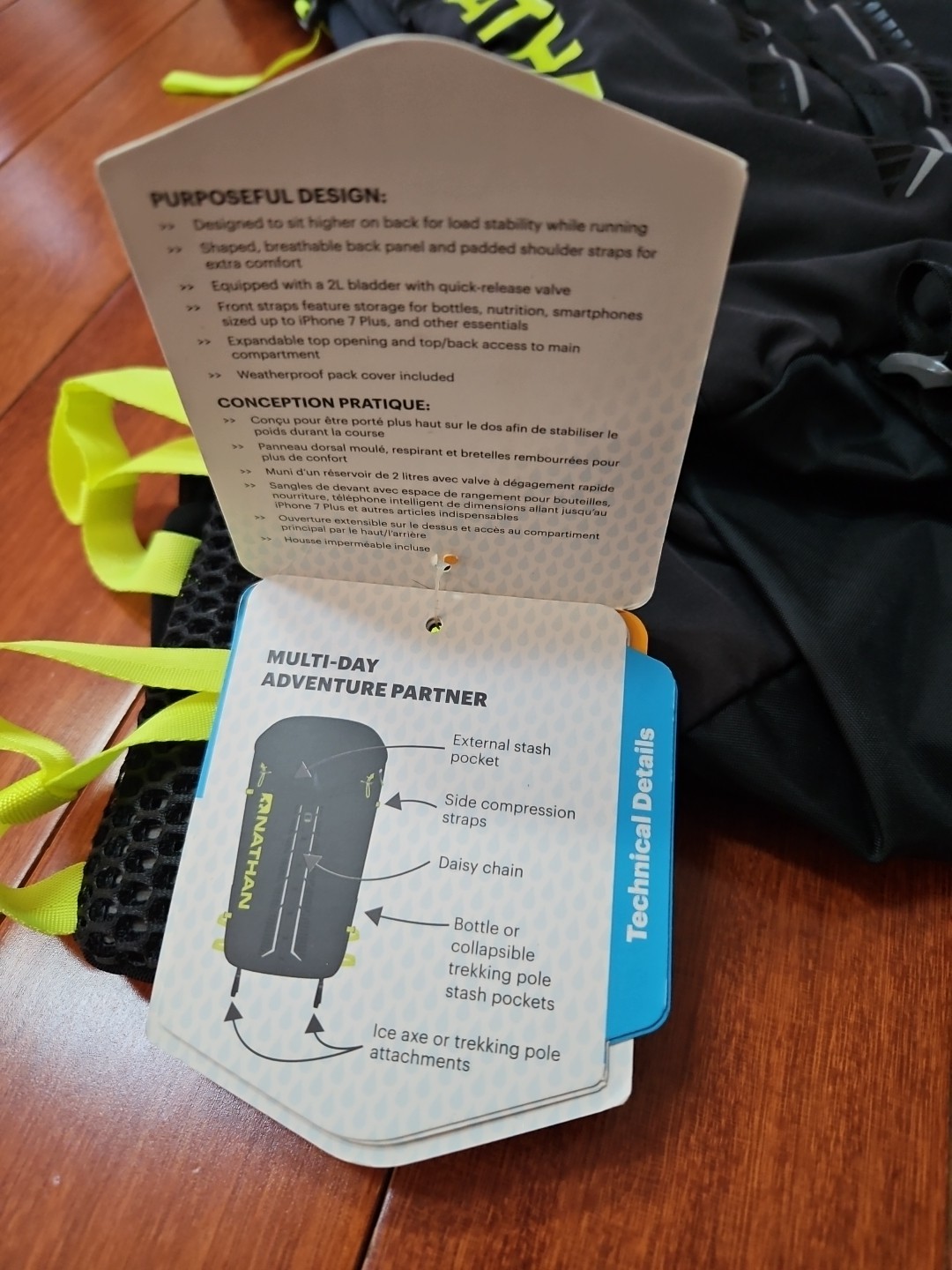 Nathan NS4534 Journey Hydration Backpack with 2L Bladder S/M