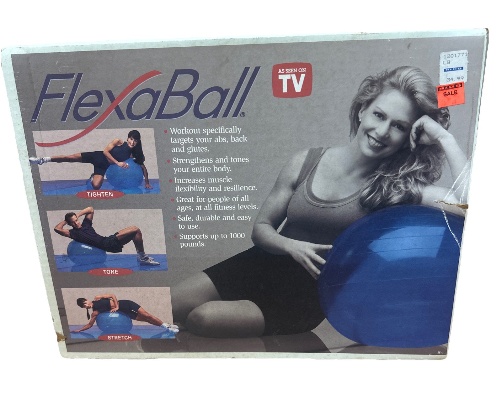 Vintage Fitness Quest Flex a Ball 1995 Sealed NOS As Seen On TV Brand New