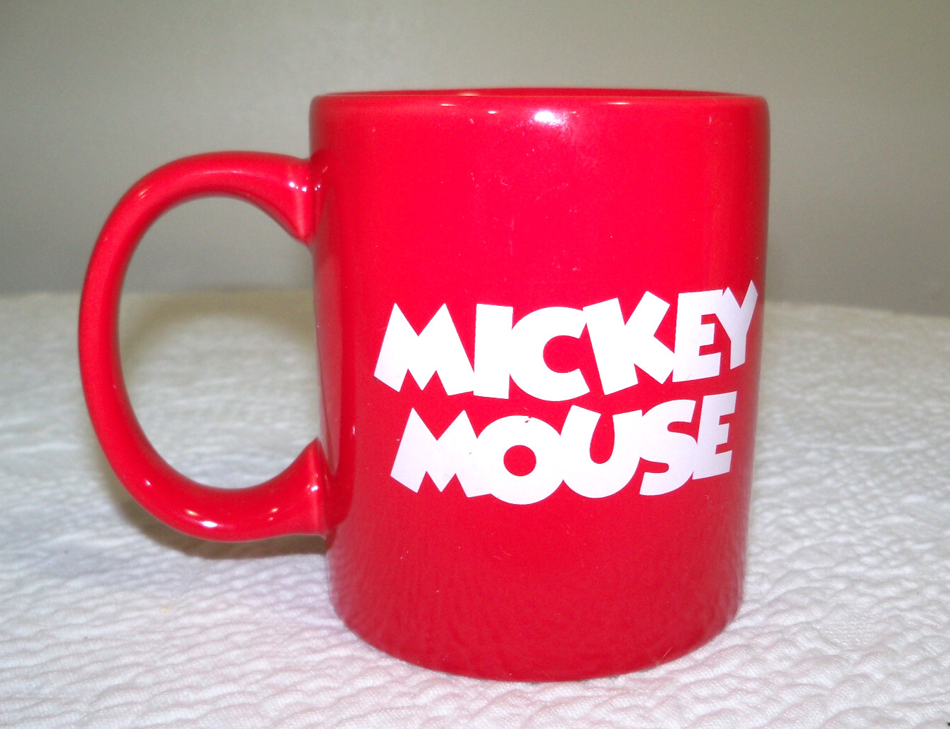 Red Mickey Mouse Embossed Mug by Jerry Leigh