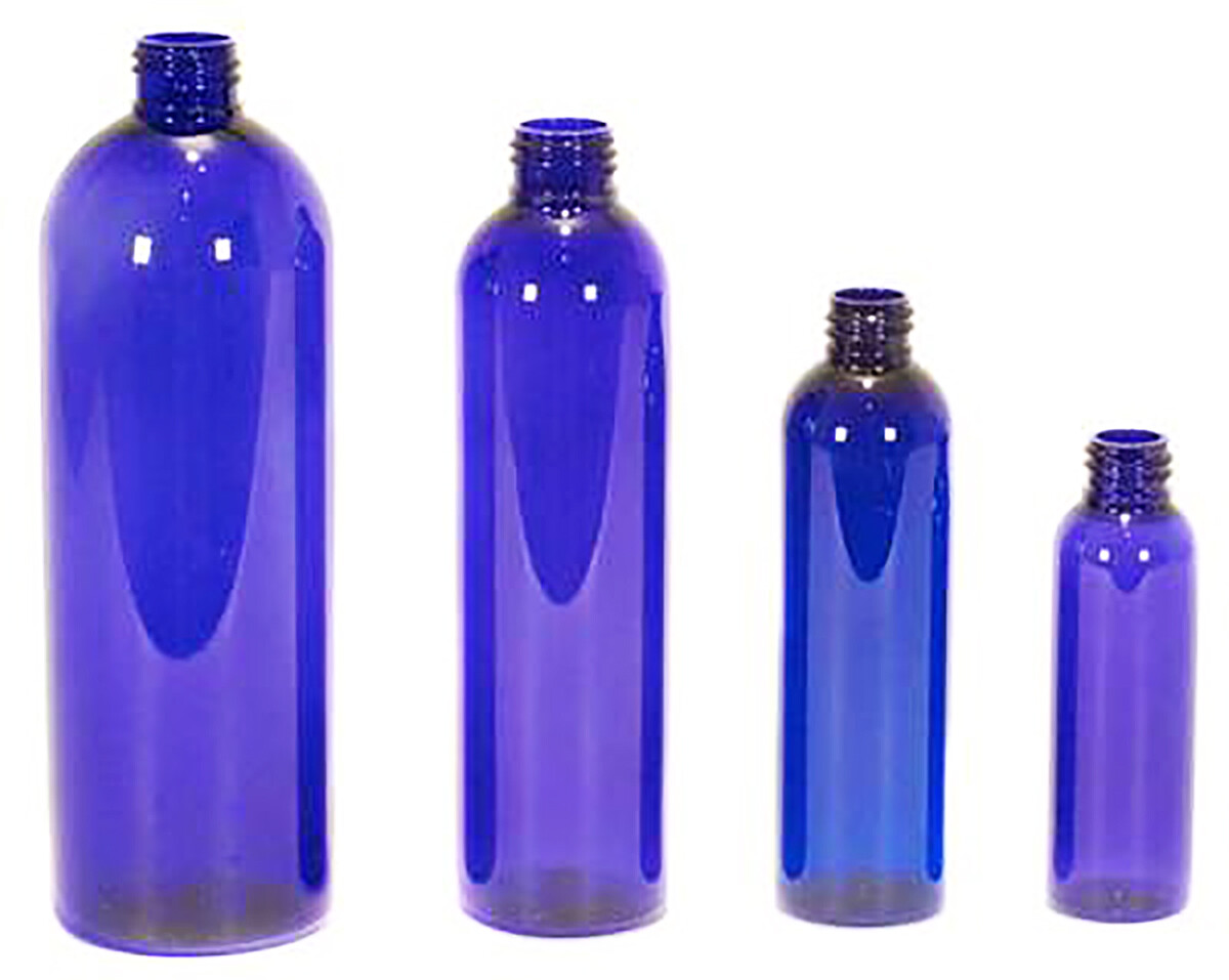 10 pack  4 Oz Plastic Blue  Bullet PET Bottles  BPA free