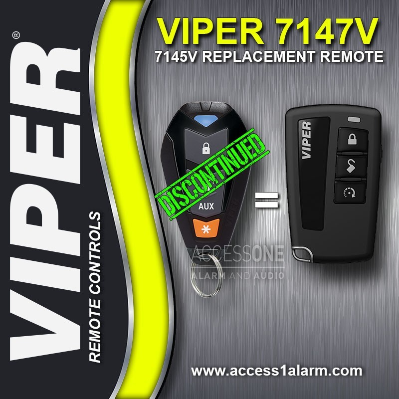 Viper 3305V Alarm 1-Way Companion Replacement Remote Control 7147V EZSDEI7141