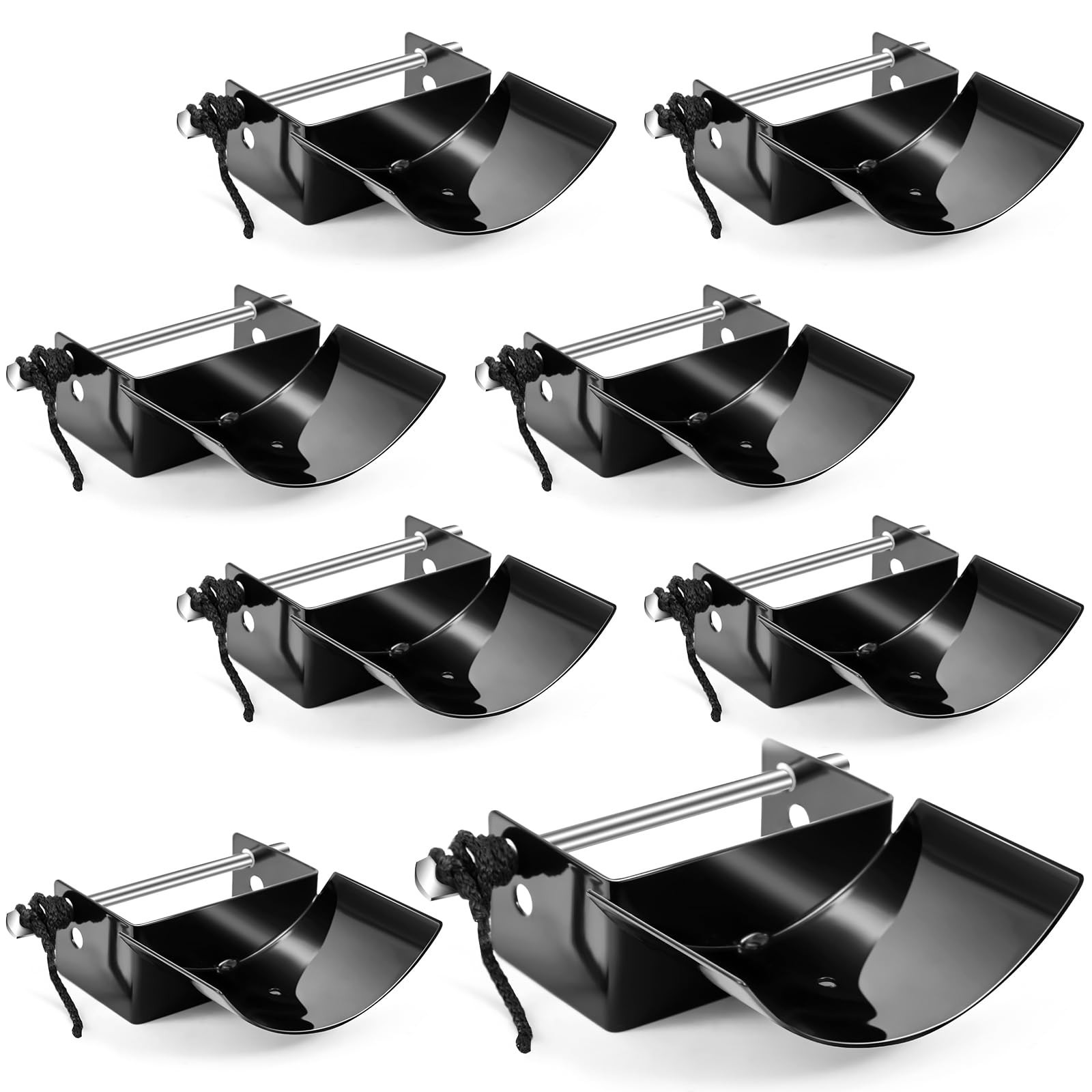 Abbylike 4 Pairs (8 Pieces) Jump Cups Metal Horse Jump Cups with Pin Fits Sta...