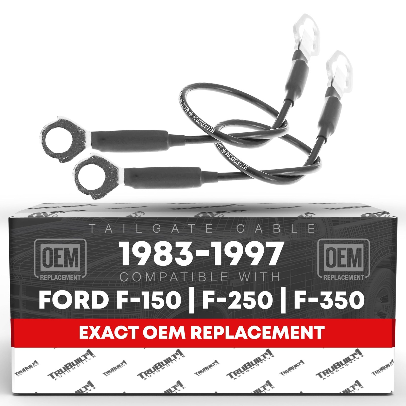 Tailgate Cable Replacement Set,, Left & Right Side - Compatible with 1983-199...