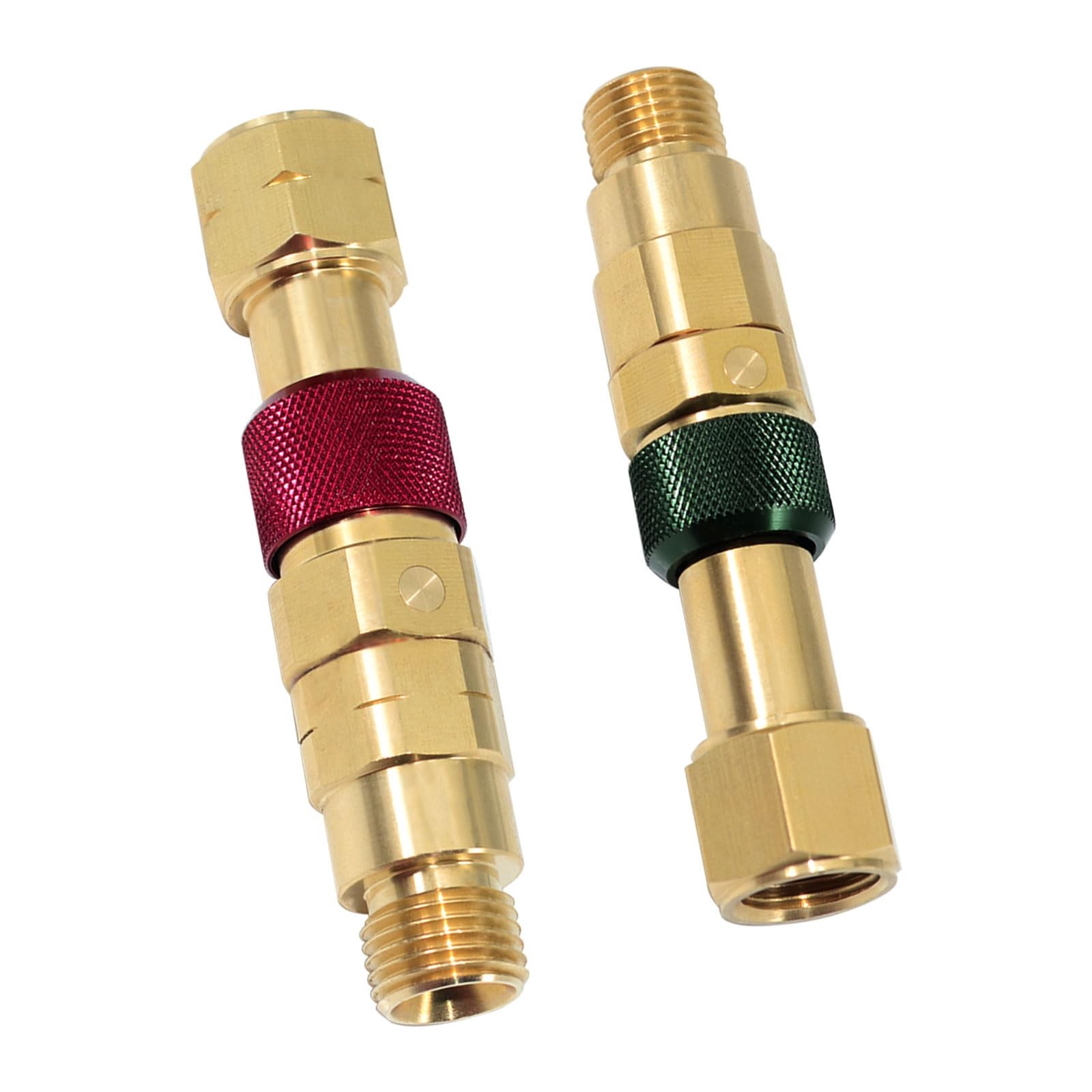 QDB10 Quick Disconnect Kits Torches Check Valves Hose Set Fuel Red Oxy Green Bra