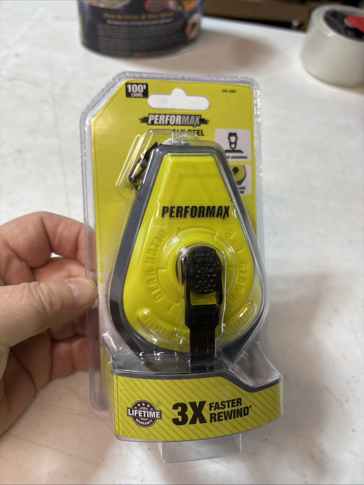 PERFORMANCE 3:1 Chalk Reel 100’  (30m)secure Anchoring NIB