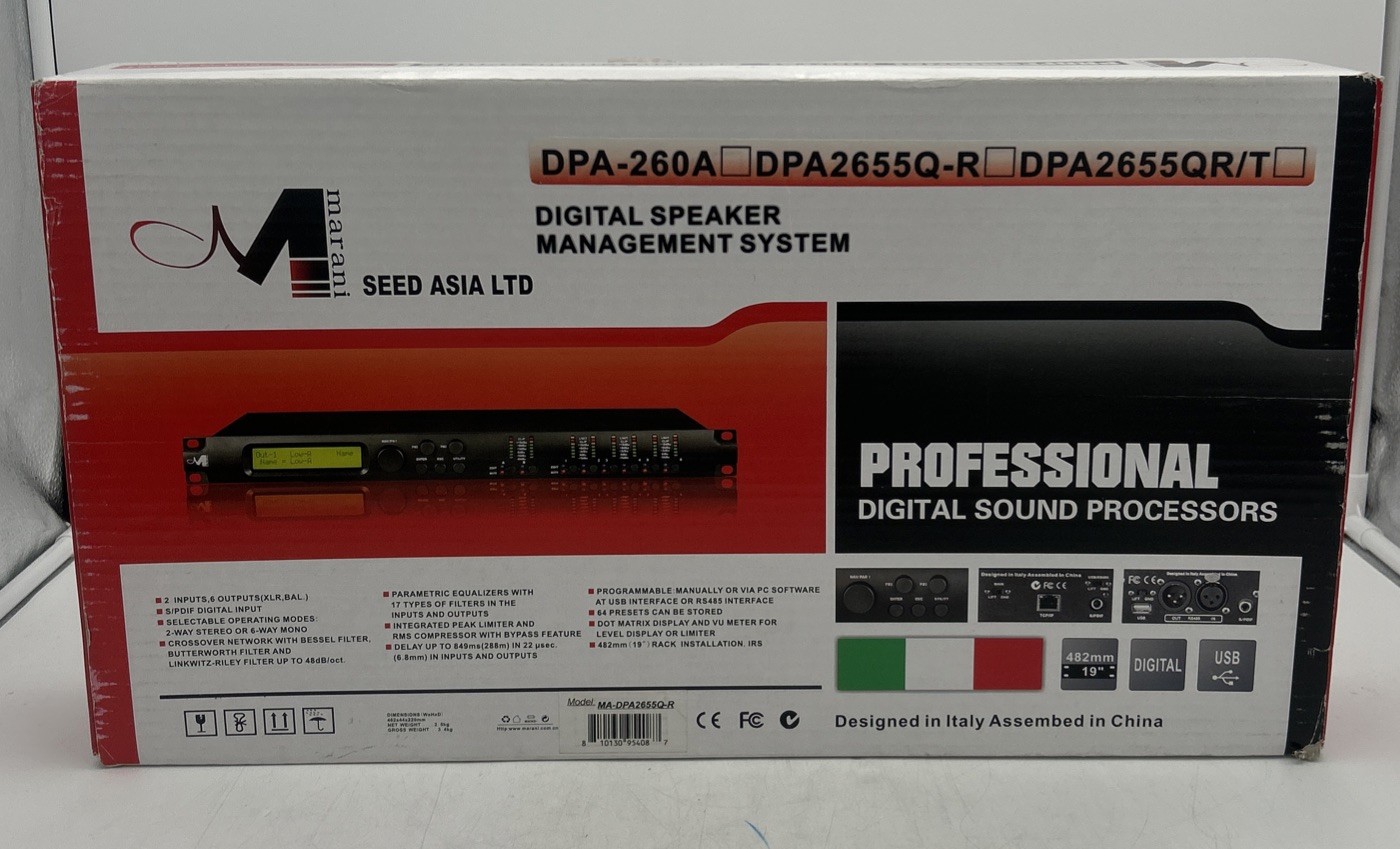 MARANI DPA2655QR 2 XLR Inputs - 6 XLR Outputs Computer Controlled Digital