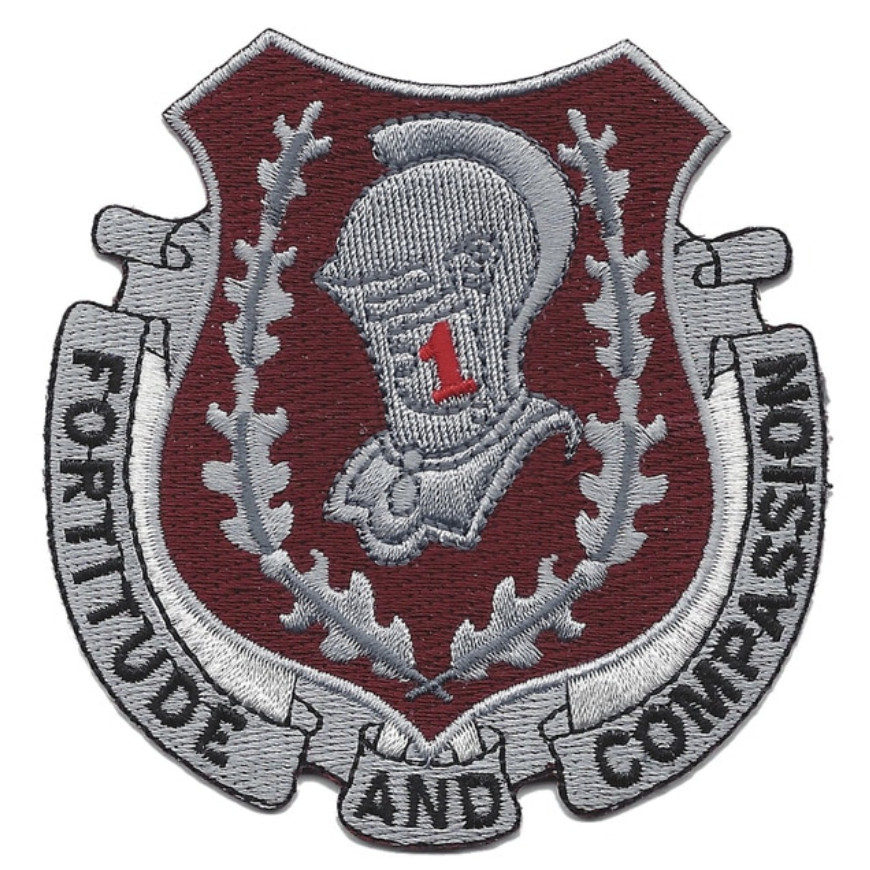 3.5" ARMY 1ST MEDICAL BRIGADE EMBROIDERED PATCH