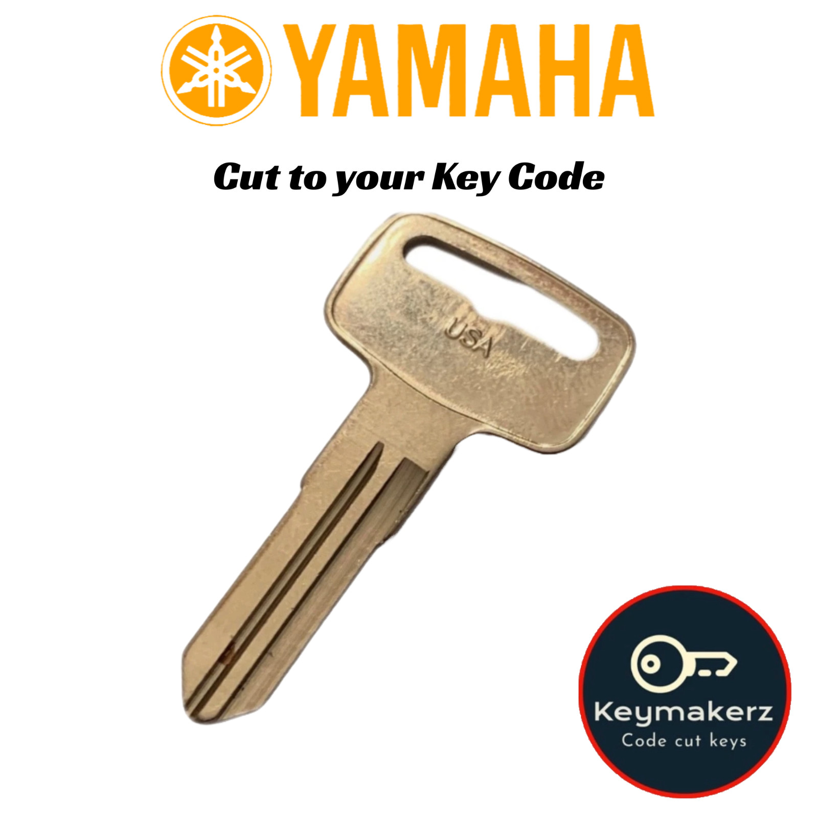 Yamaha Motorcycle Keys Replacement Spare key Cut to Your Key Code 4001-4050