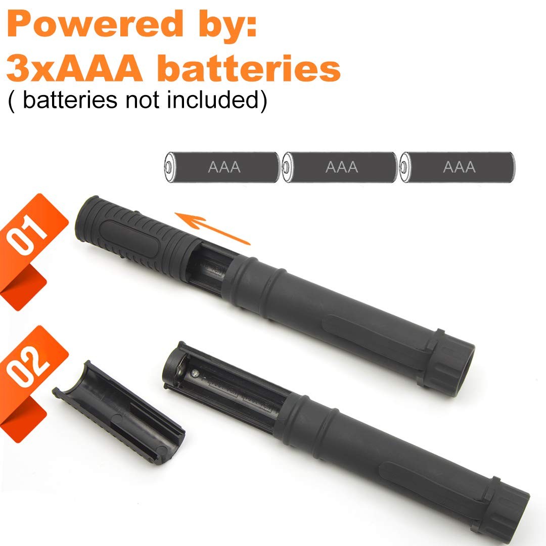 COB LED Work Flashlight with Magnetic Base and Clip Multi-Function Pocket Pen...