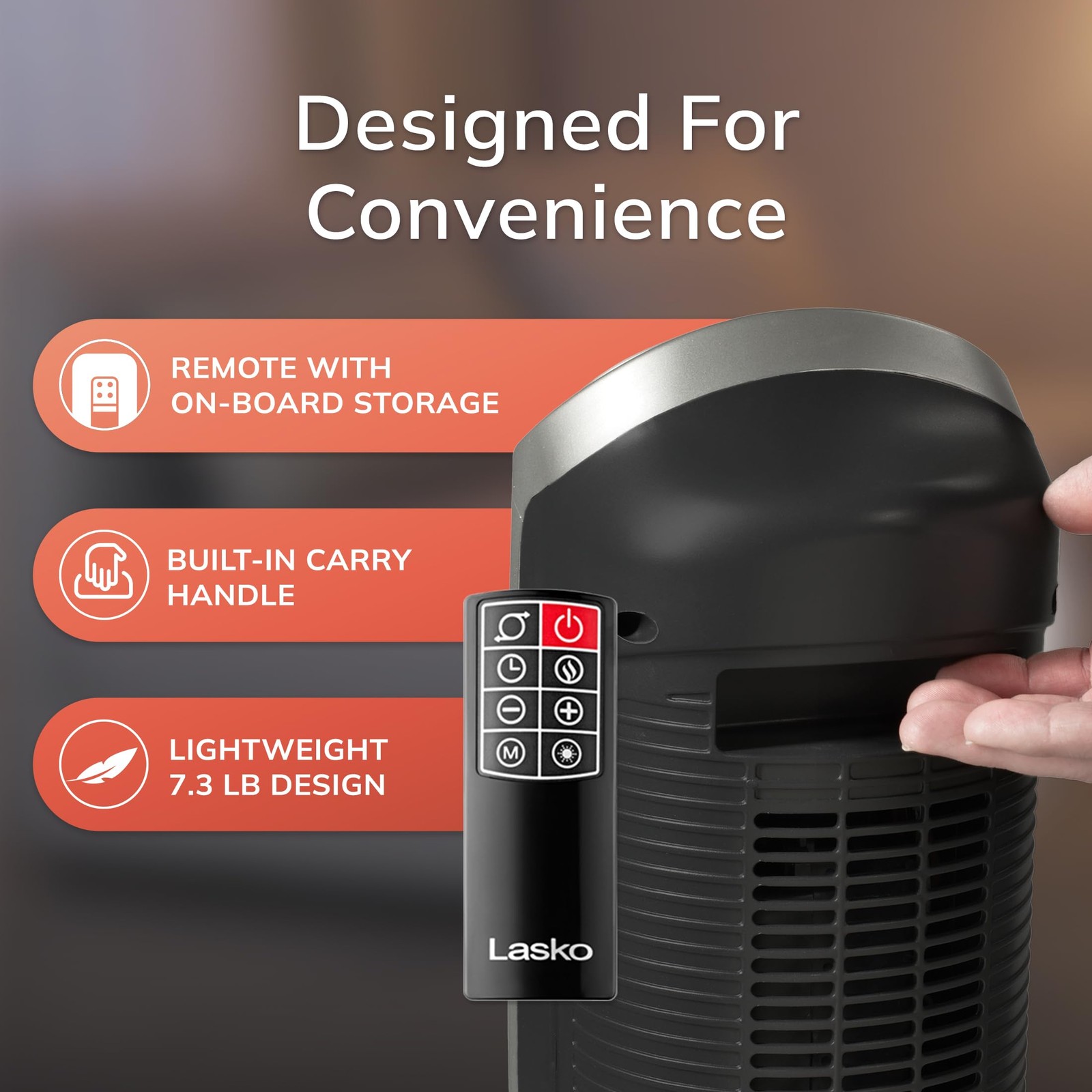Digital Ceramic Tower Heater with Remote Control - Efficient Heating Solution