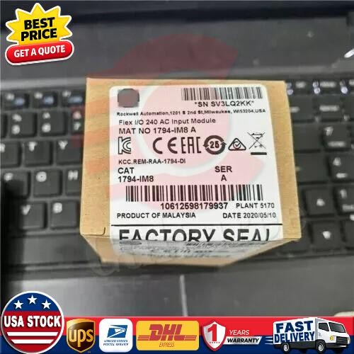 New Factory Sealed 1794-IM8 SER A Flex I/O Digital Input Module 1794IM8