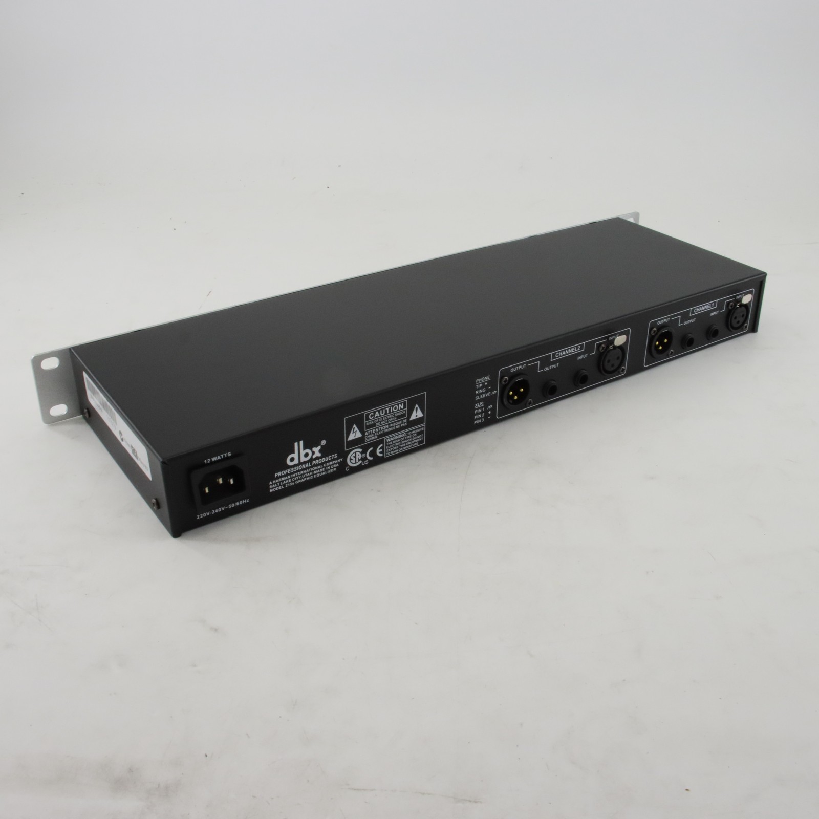 DBX 215s 15-Band Dual Channel Graphic Equalizer Switchable ±6 or ±15 dB