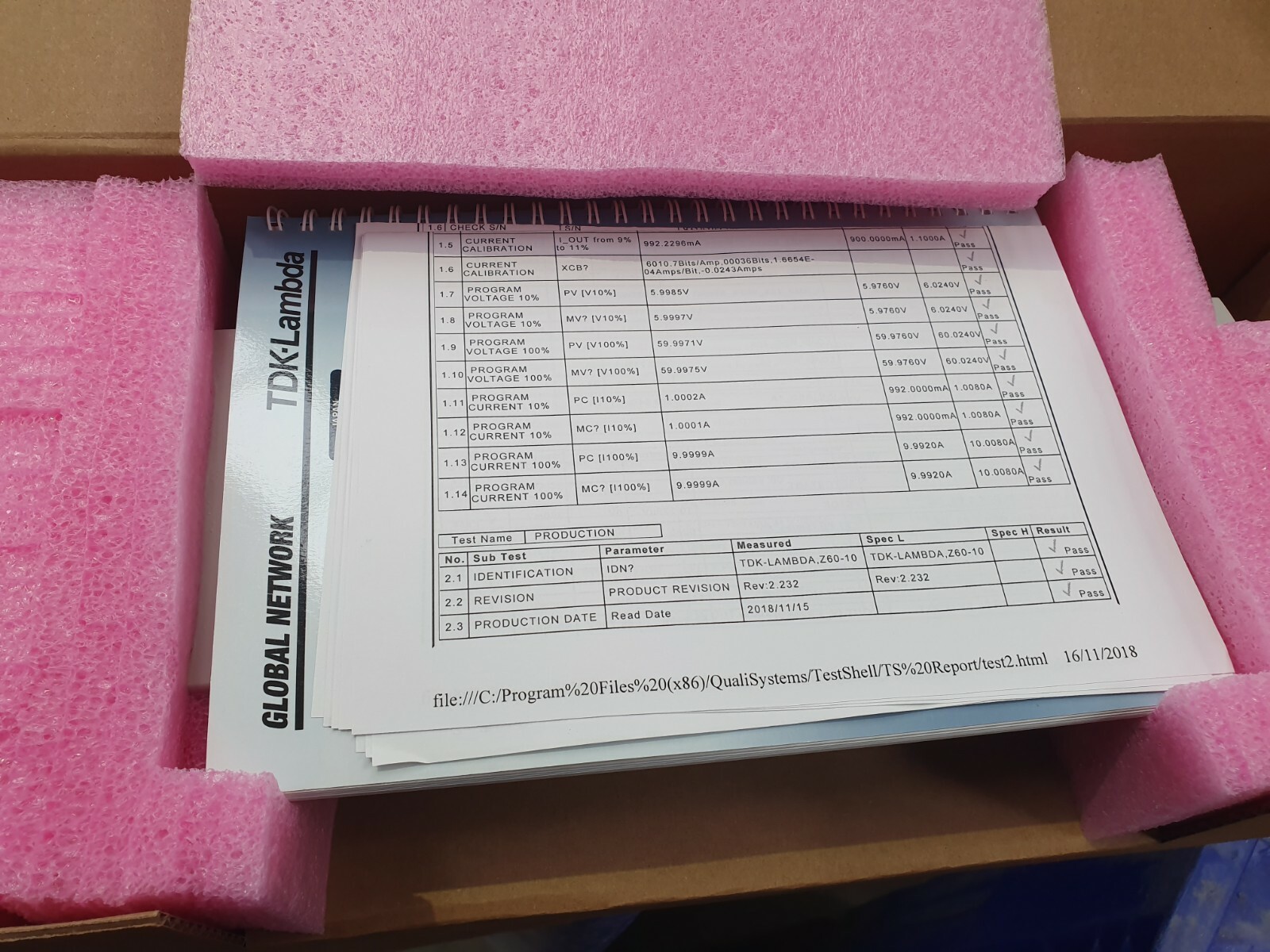 TDK LAMBDA Z-60-10-L2 PROGRAMMABLE POWER SUPPLY