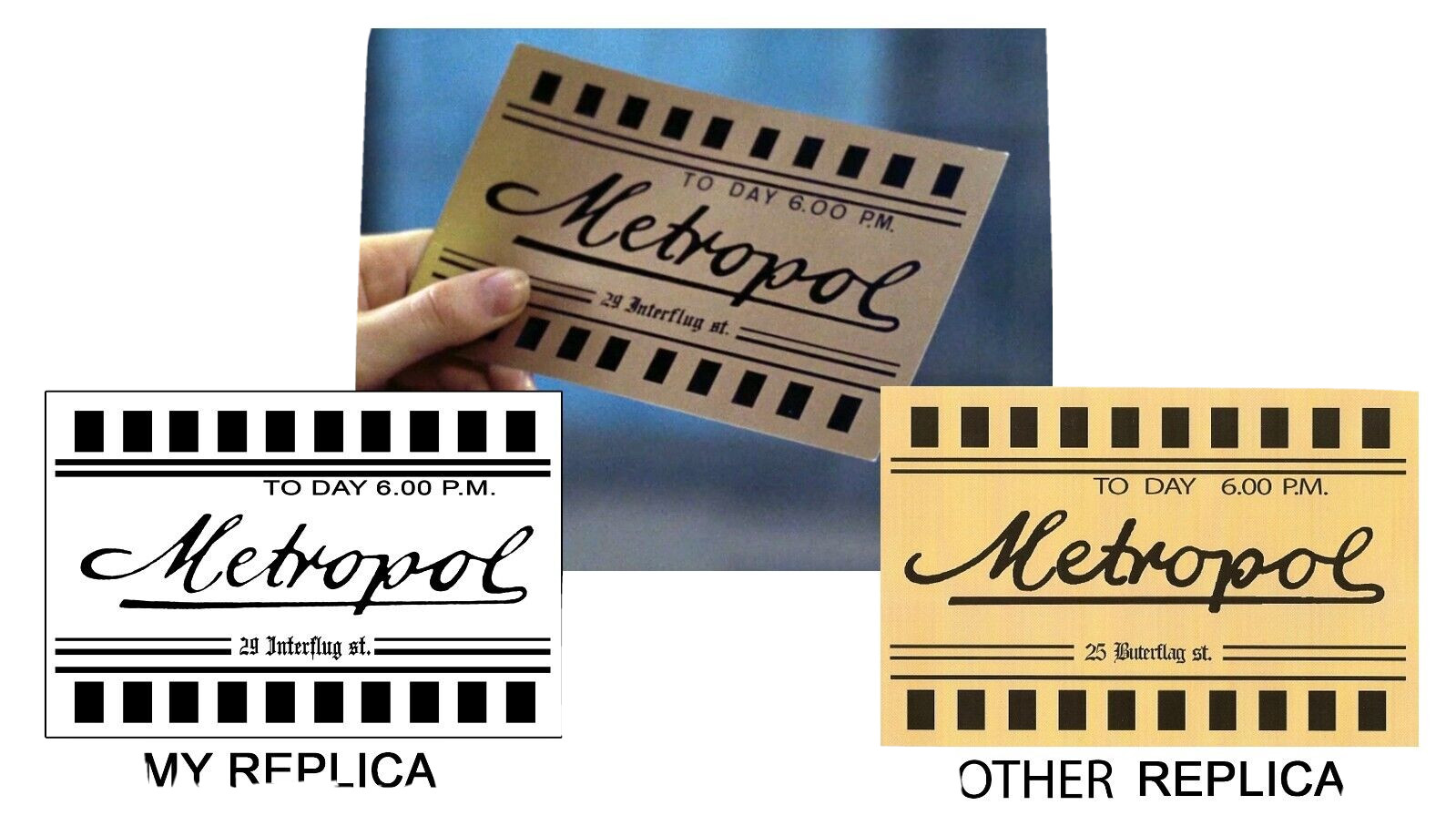 Demons Replica Metropol Ticket Prop
