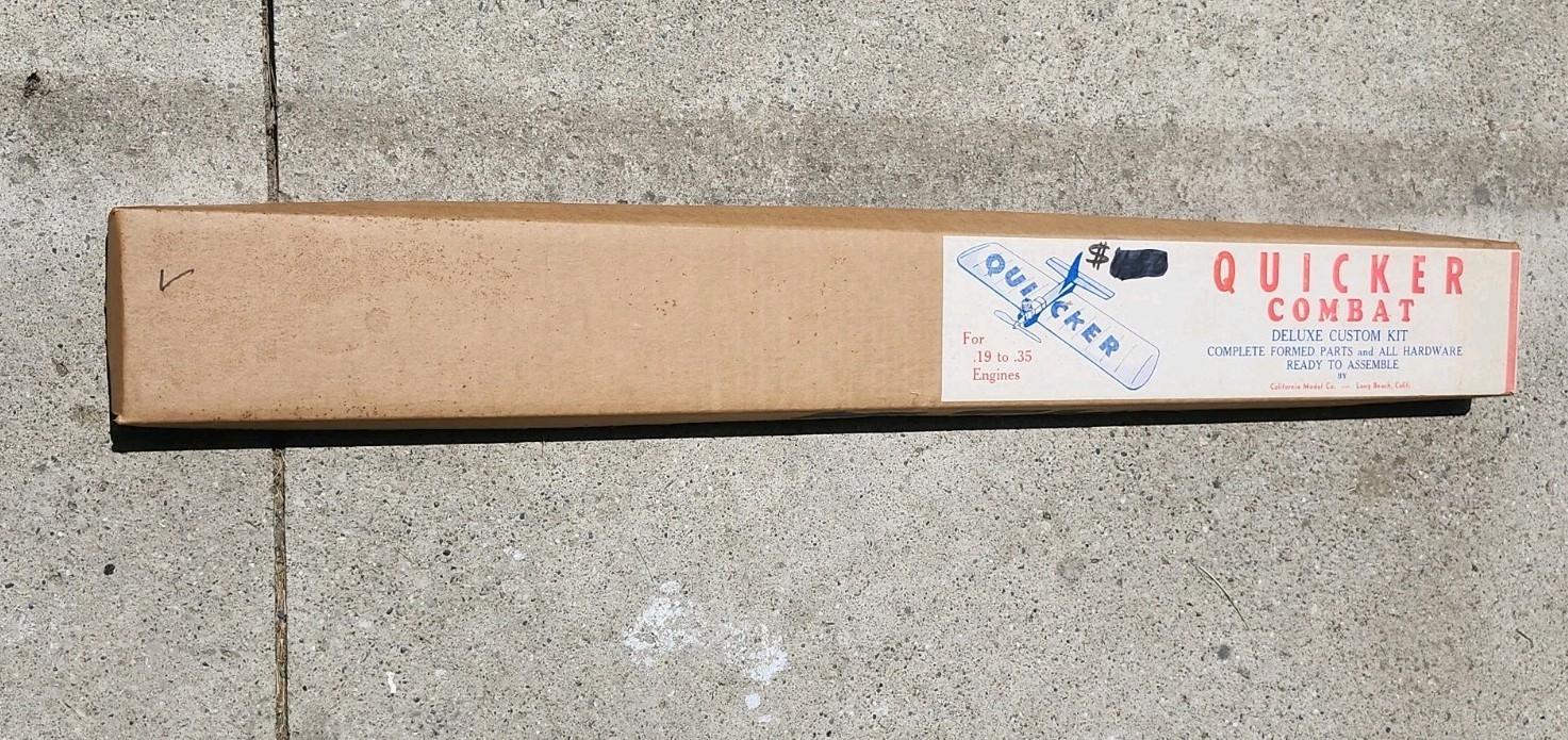 Quicker Combat Kit w/ 36" Span by California Model Co New Rare