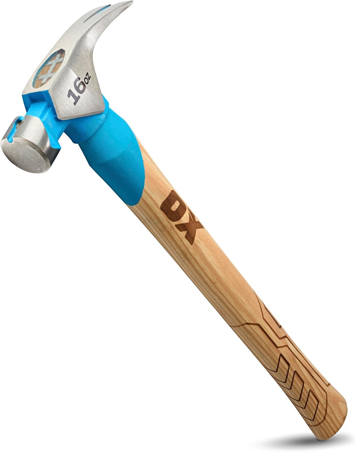 16oz Framing Claw Hammer Hickory Wood Handle Carpentry Tool