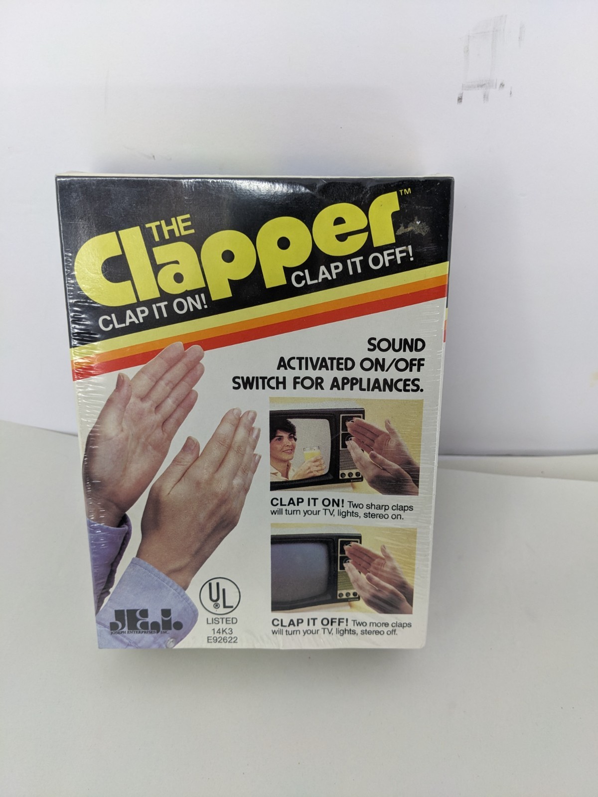 Vintage 1984 The Clapper Sound Activated On/Off Switch Joseph Enterprises New