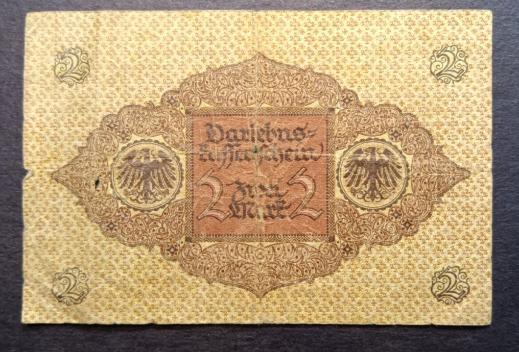 Germany 1920 2 MARK CIRC Poor