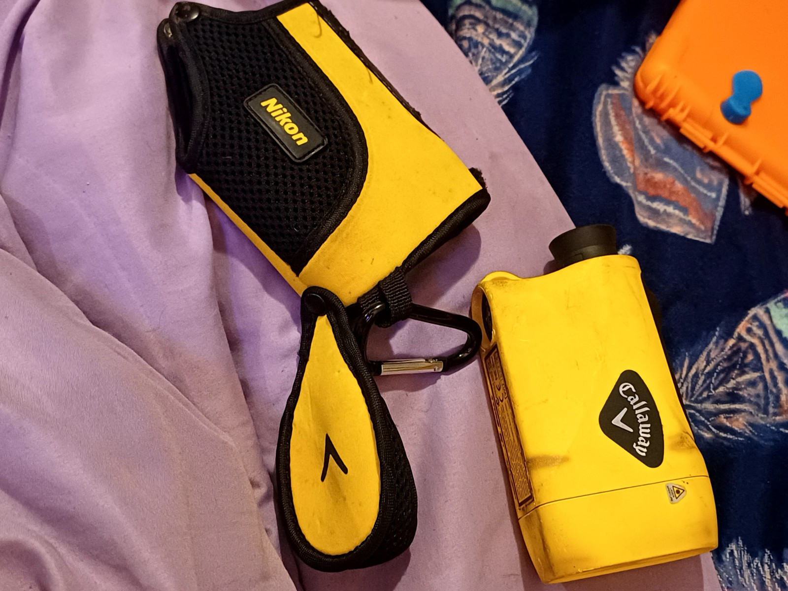 Nikon Callaway LR550 Waterproof Golf Rangefinder. With Case  Yellow Unit