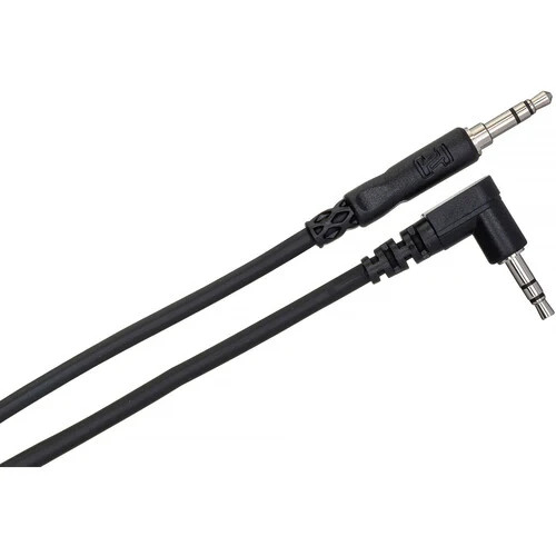 Hosa CMM-103R Stereo Interconnect  3.5 mm TRS to Right-angle 3.5 mm TRS - 3’