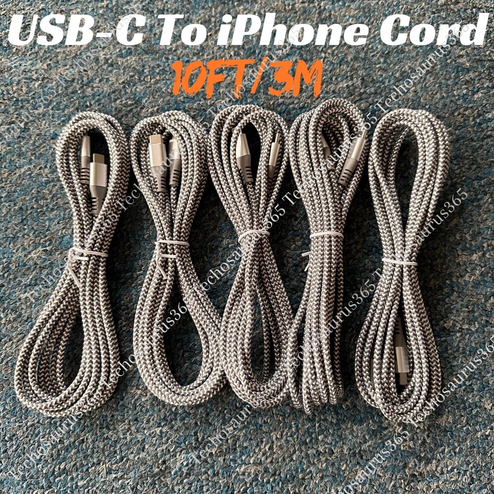 PD 20W Fast Charger Cable Cord Type-C USB C 6/10FT For iPhone 14 13 12 11 XR 8