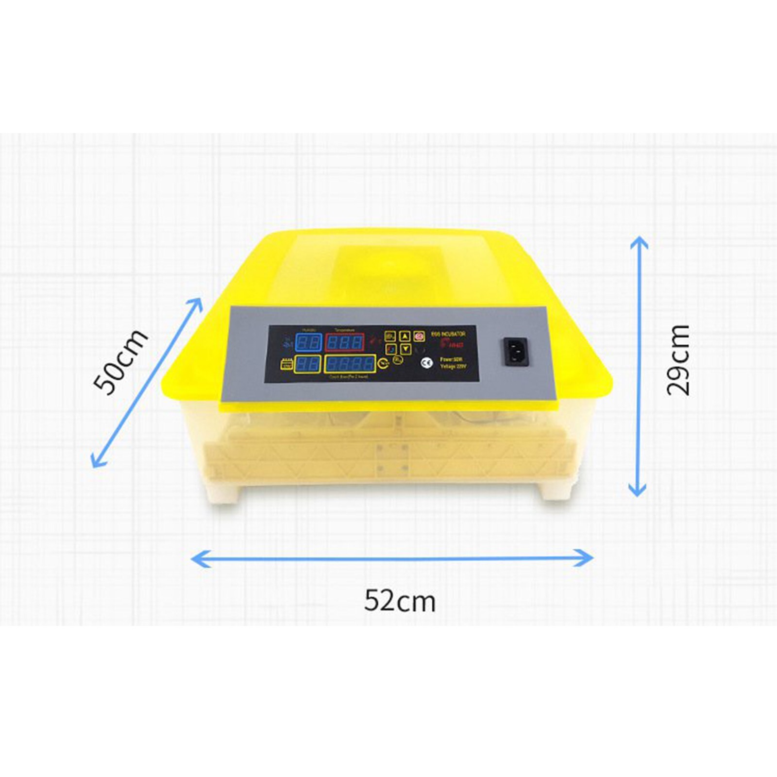 48 Eggs Automatic Egg Bird Incubator Digital Display Hatcher Breeder 110V